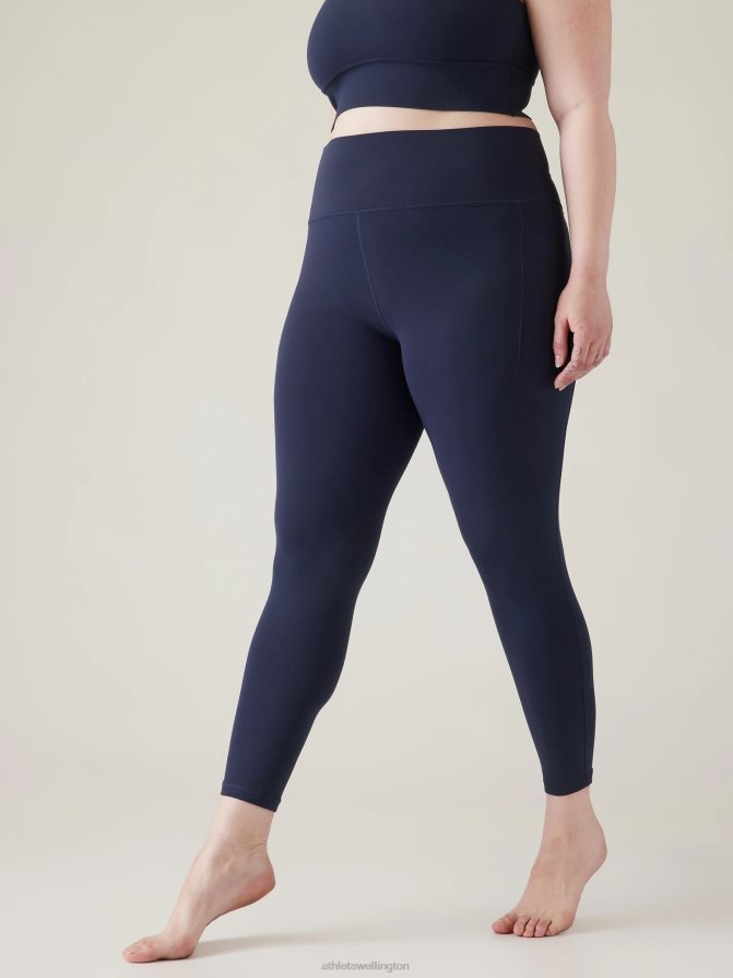 Athleta Women Navy Salutation Stash Tight TZB4L0139