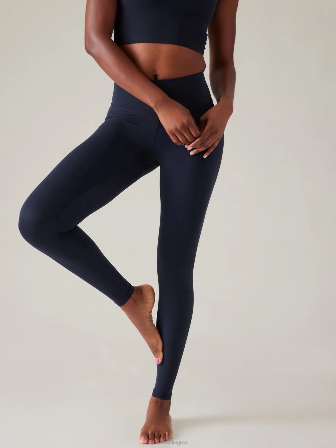 Athleta Women Navy Transcend Stash Tight TZB4L075