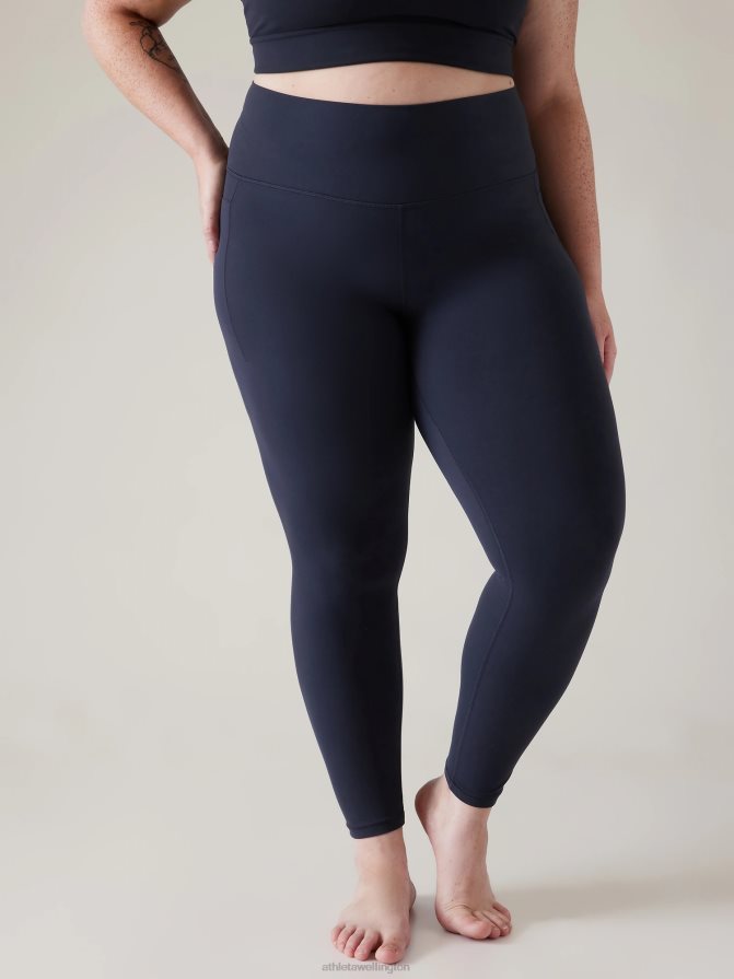 Athleta Women Navy Transcend Stash Tight TZB4L075