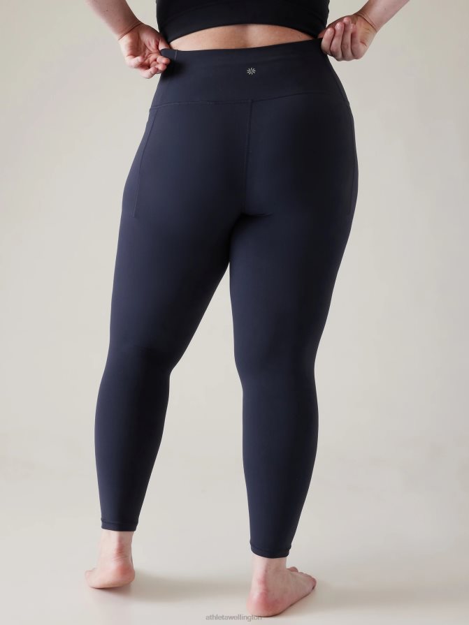 Athleta Women Navy Transcend Stash Tight TZB4L075