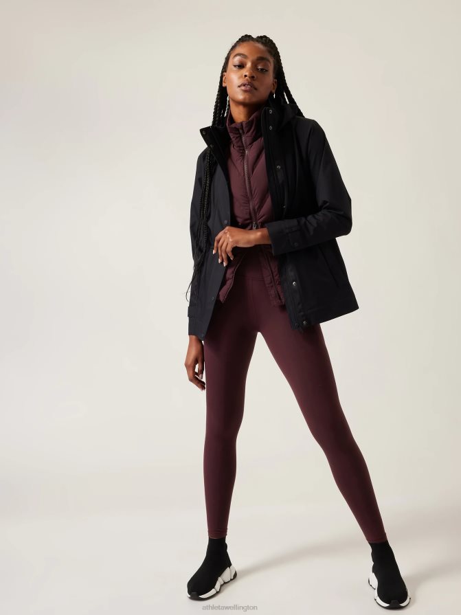 Athleta Women Spiced Cabernet Salutation Stash Tight TZB4L0153