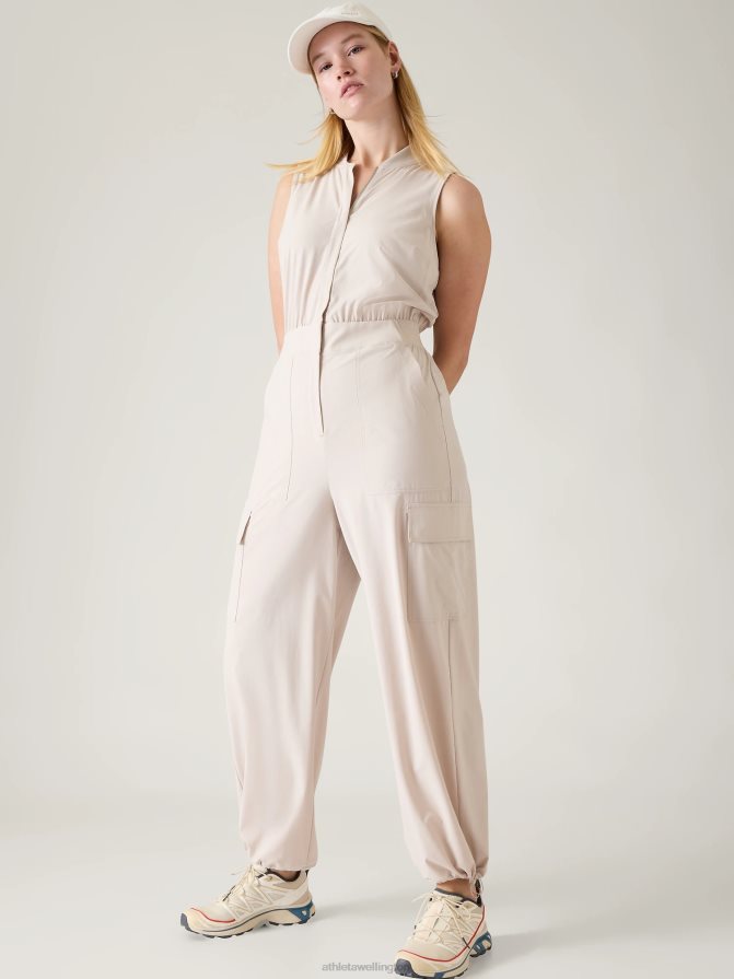 Athleta Women Abalone Grey Brooklyn Utility Jumpsuit TZB4L0737