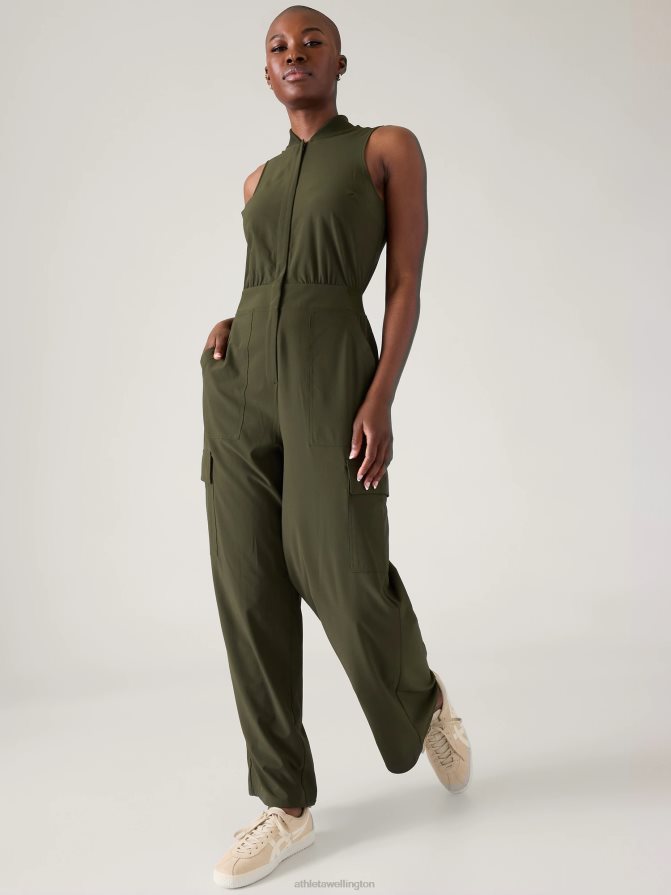 Athleta Women Aspen Olive Brooklyn Utility Jumpsuit TZB4L0747