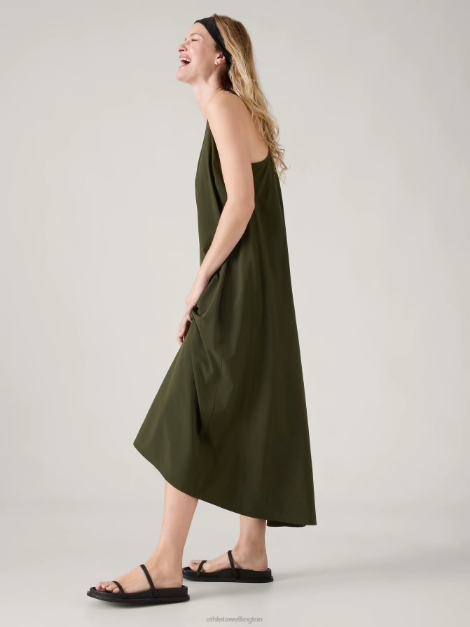 Athleta Women Aspen Olive Presidio Traveler Maxi Dress TZB4L0753