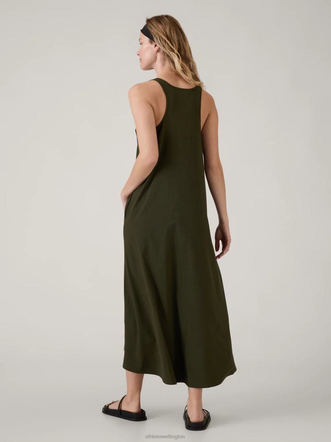 Athleta Women Aspen Olive Presidio Traveler Maxi Dress TZB4L0753