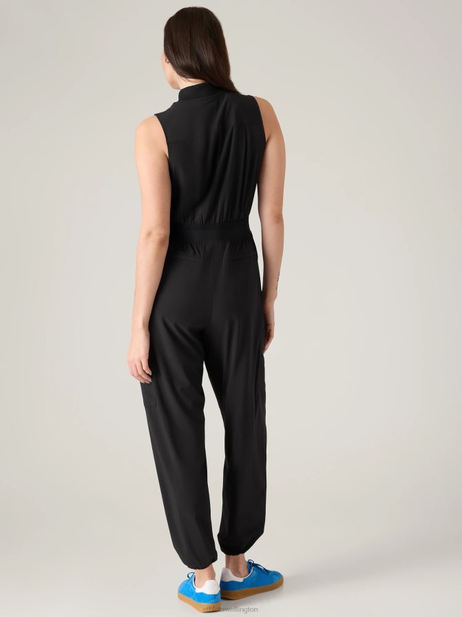 Athleta Women Black Brooklyn Utility Jumpsuit TZB4L0746