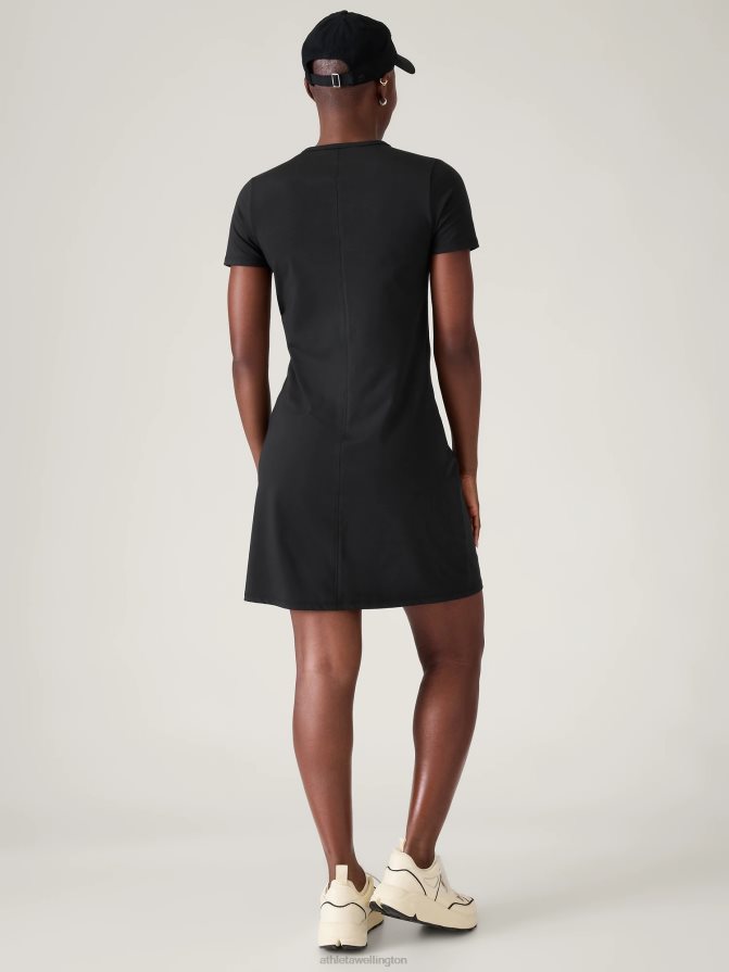 Athleta Women Black Essential Tee Dress TZB4L0763