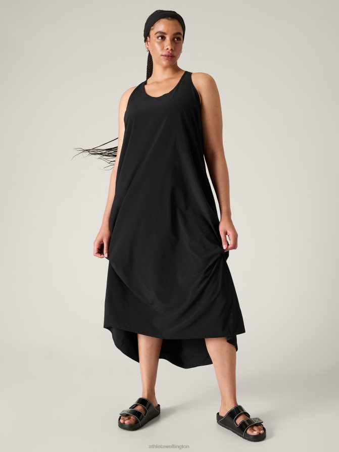 Athleta Women Black Presidio Traveler Maxi Dress TZB4L0750