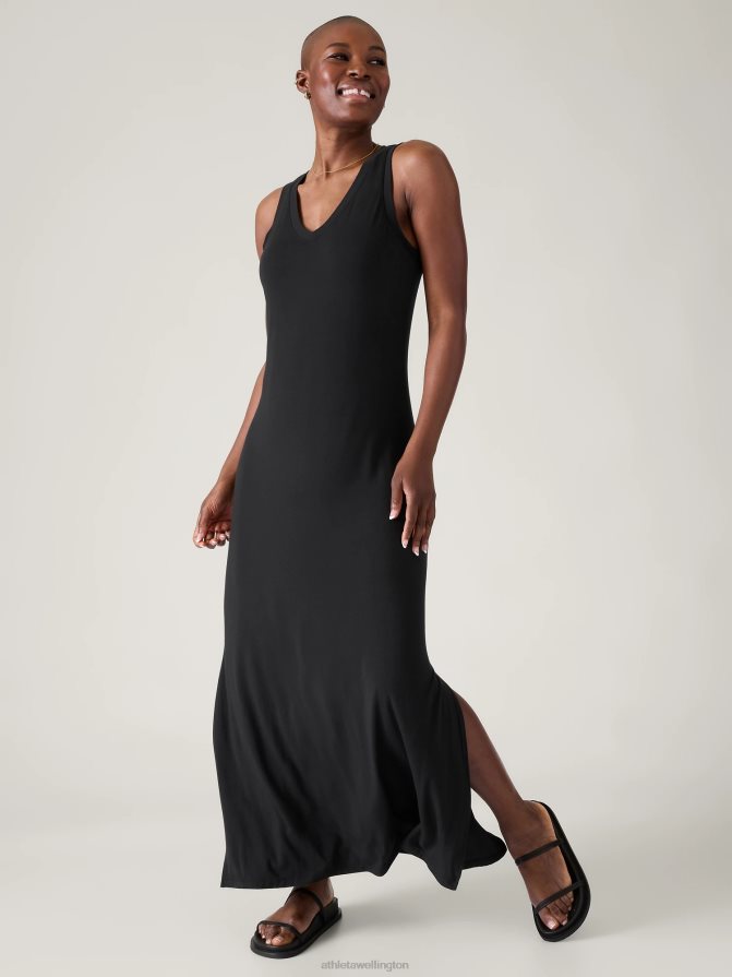 Athleta Women Black Santorini Maxi Dress TZB4L0743