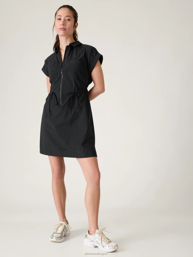 Athleta Women Black Topspin Dress TZB4L0761