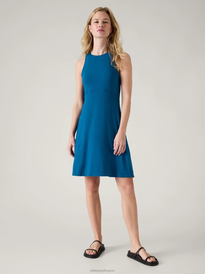 Athleta Women Dark Lapis Blue Santorini Thera Dress TZB4L0740