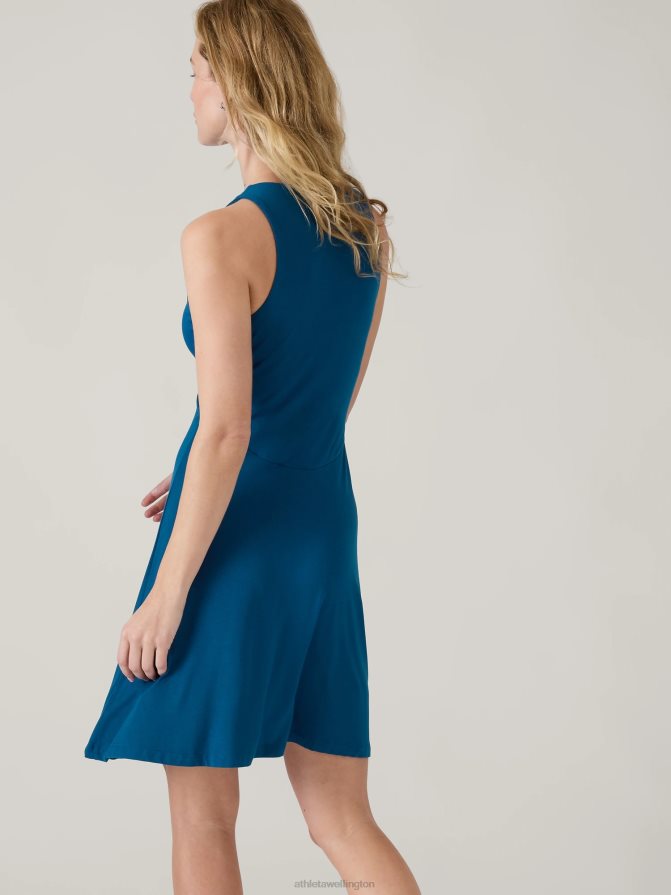 Athleta Women Dark Lapis Blue Santorini Thera Dress TZB4L0740