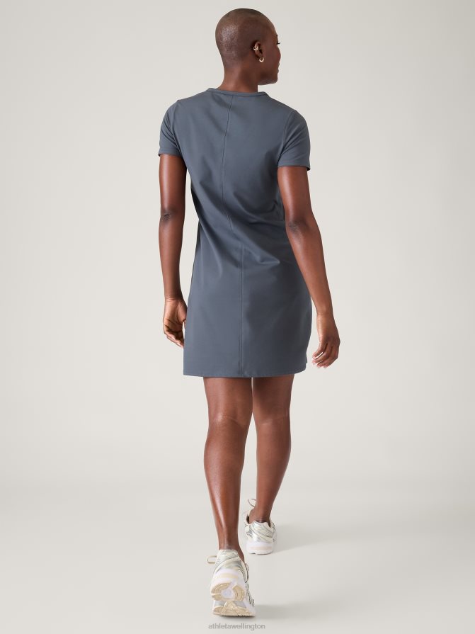 Athleta Women Granite Blue Essential Tee Dress TZB4L0738