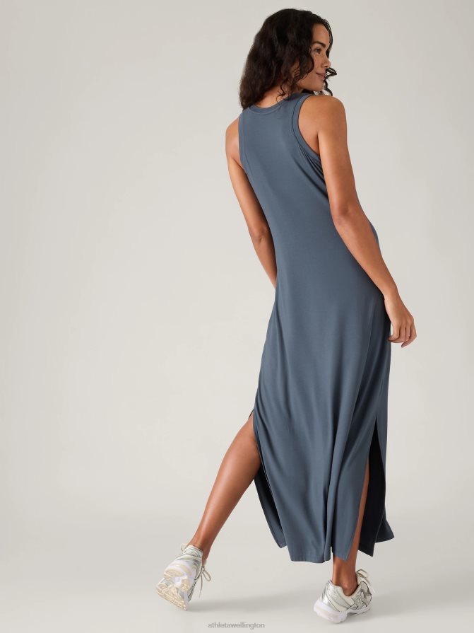 Athleta Women Granite Blue Santorini Maxi Dress TZB4L0744