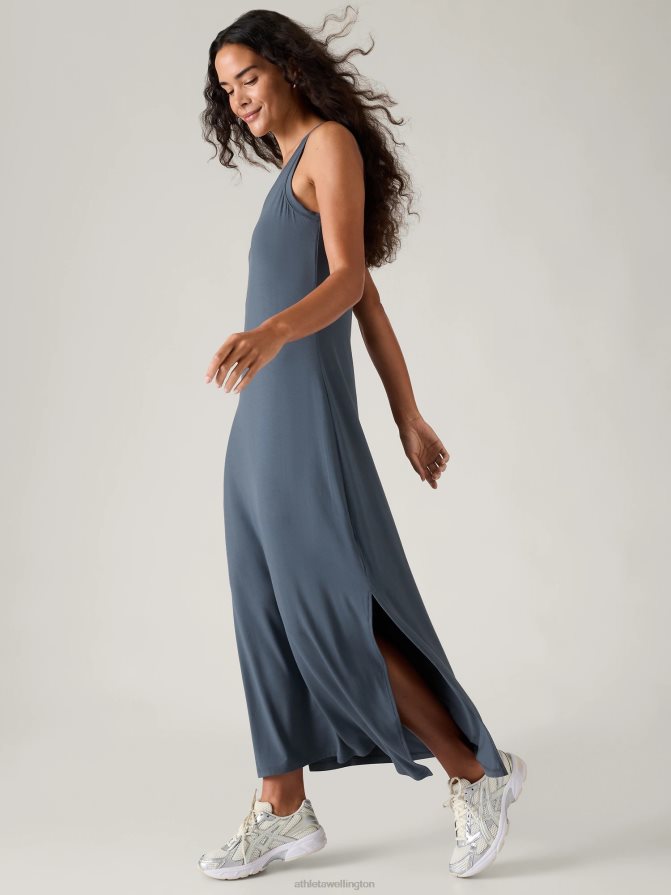 Athleta Women Granite Blue Santorini Maxi Dress TZB4L0744