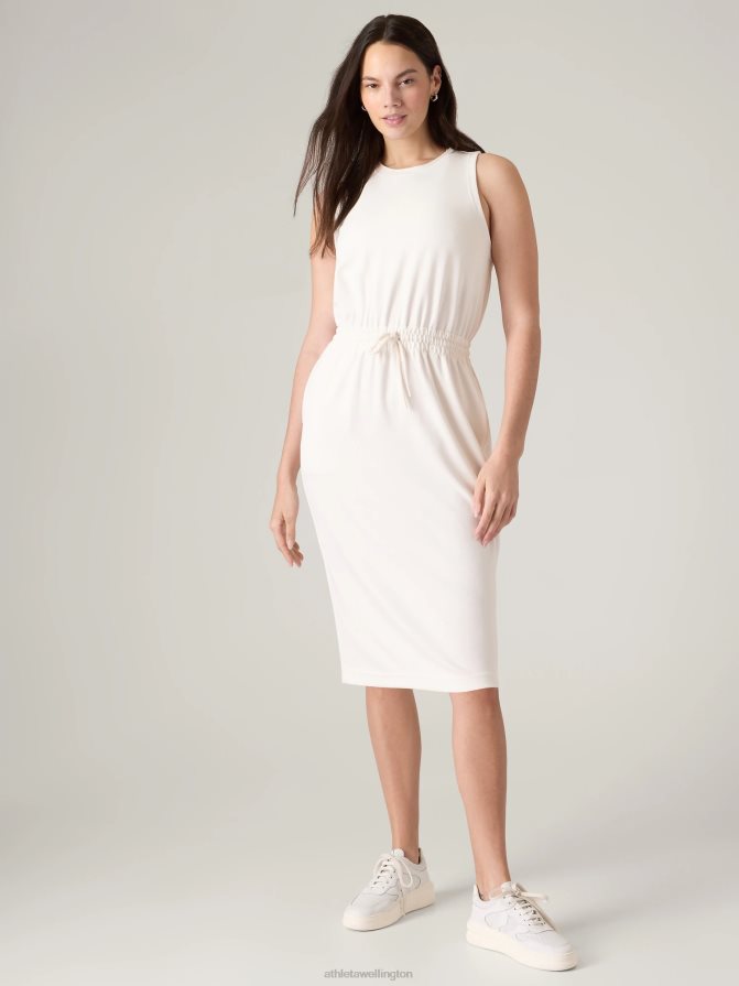 Athleta Women Magnolia White Seasoft Midi Dress TZB4L0771