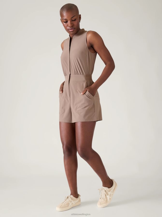 Athleta Women Pyrite Brooklyn Utility Romper TZB4L0741