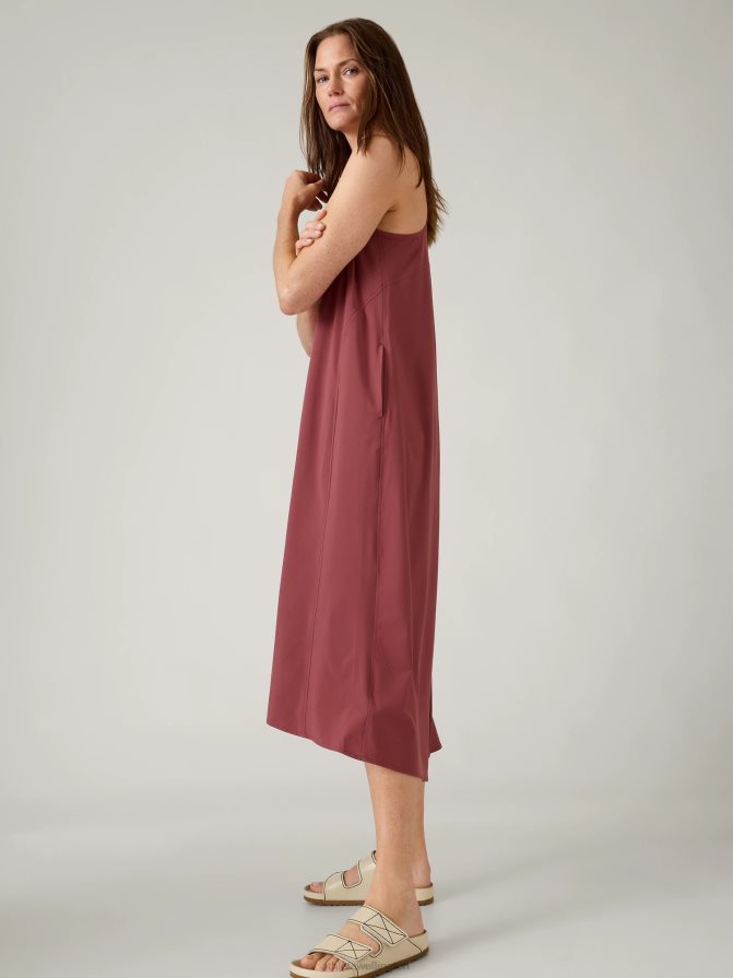 Athleta Women Rosewood Presidio Traveler Maxi Dress TZB4L0770