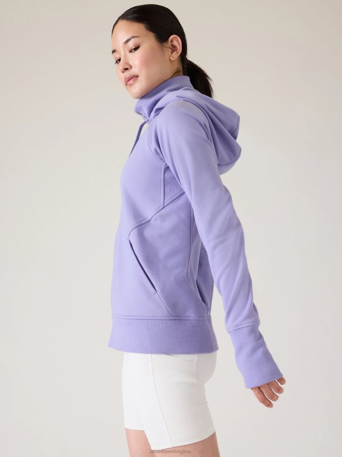 Athleta Women Aurora Purple Triumph Hoodie TZB4L0495