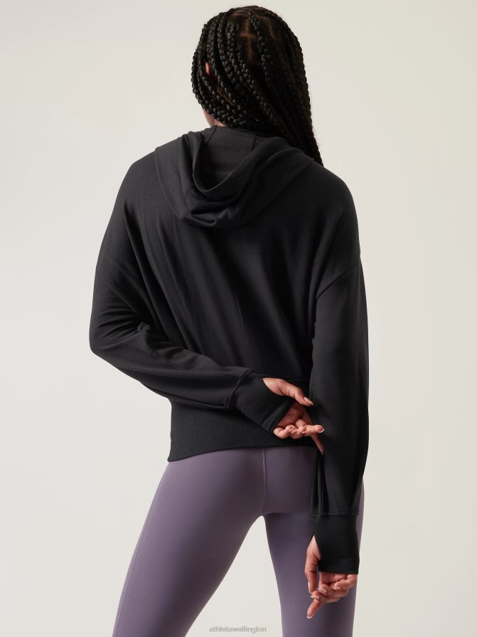 Athleta Women Black Balance Sweatshirt TZB4L0297