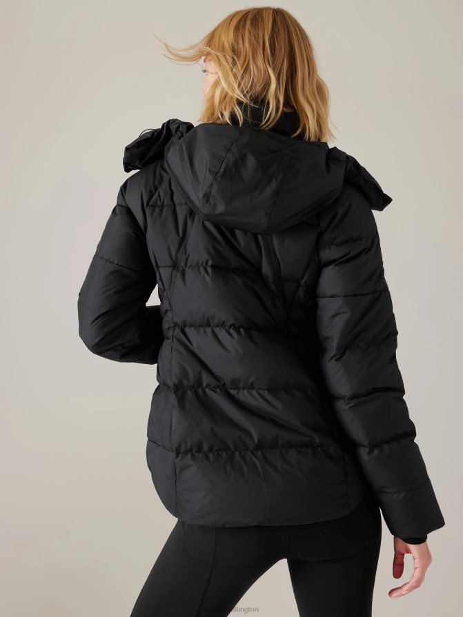 Athleta Women Black Downtown Puffer Jacket TZB4L0559