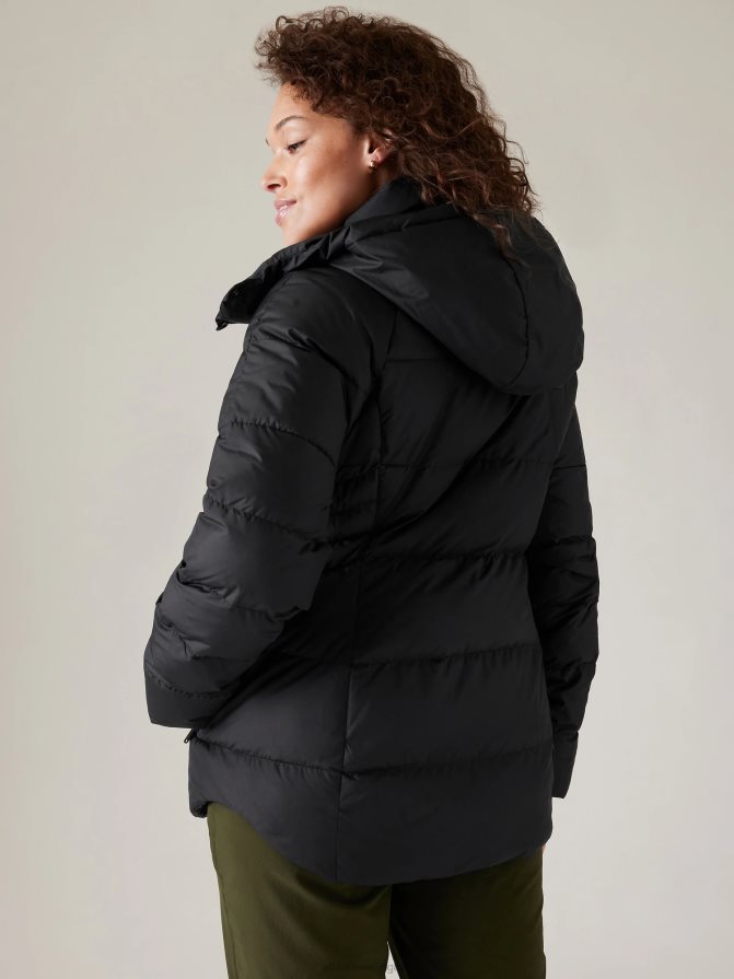 Athleta Women Black Downtown Puffer Jacket TZB4L0559