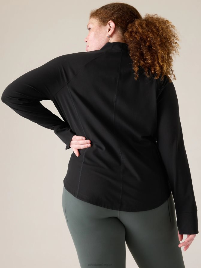 Athleta Women Black Salutation Jacket TZB4L0553