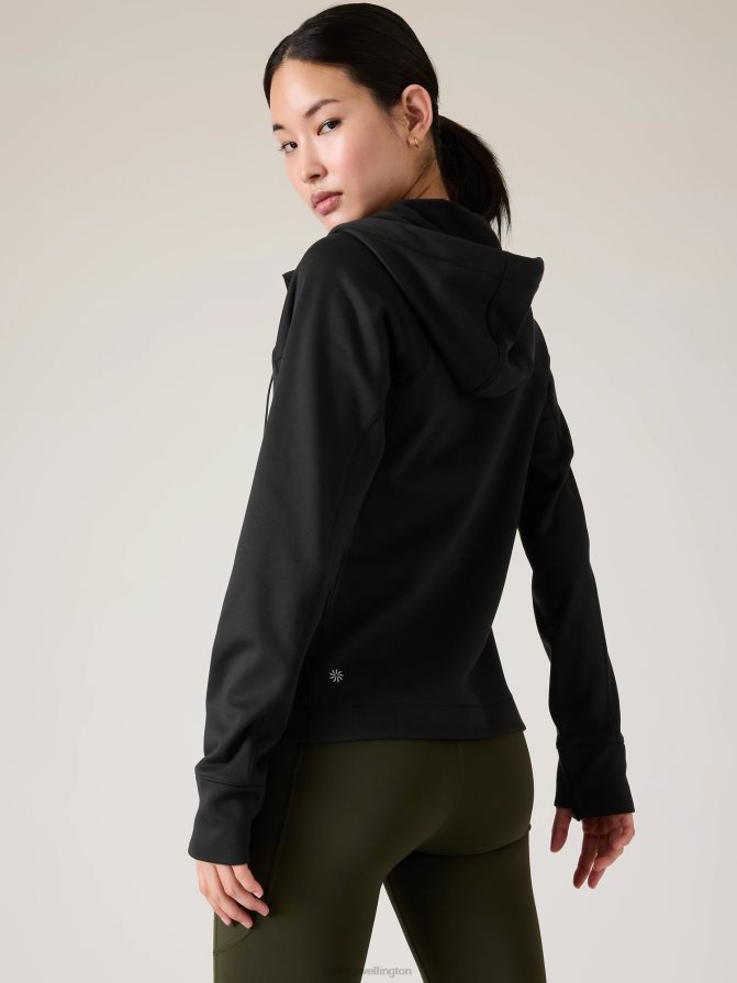 Athleta Women Black Unstoppable Full Zip TZB4L0370