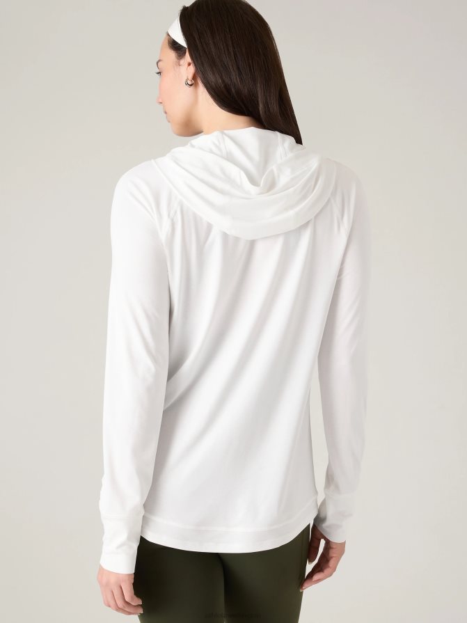 Athleta Women Bright White Pacifica Illume UPF Relaxed Jacket TZB4L0554