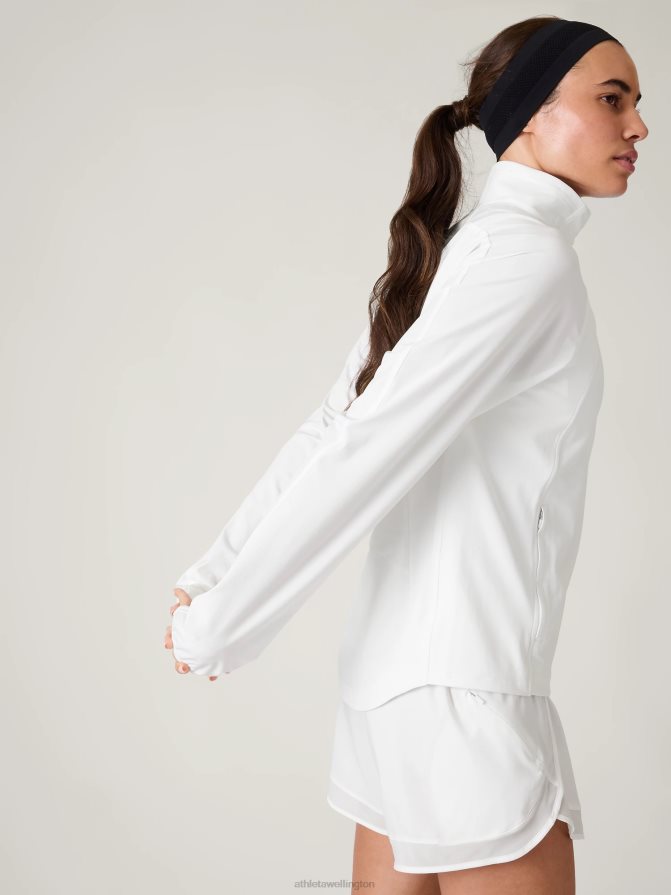 Athleta Women Bright White Run With It Jacket TZB4L0556