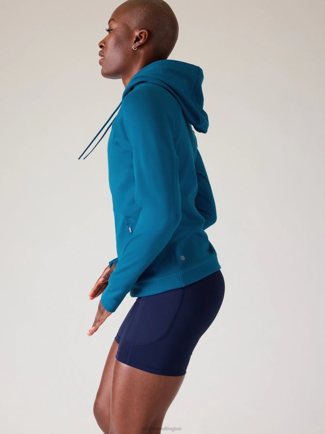 Athleta Women Dark Lapis Blue Unstoppable Full Zip TZB4L0287