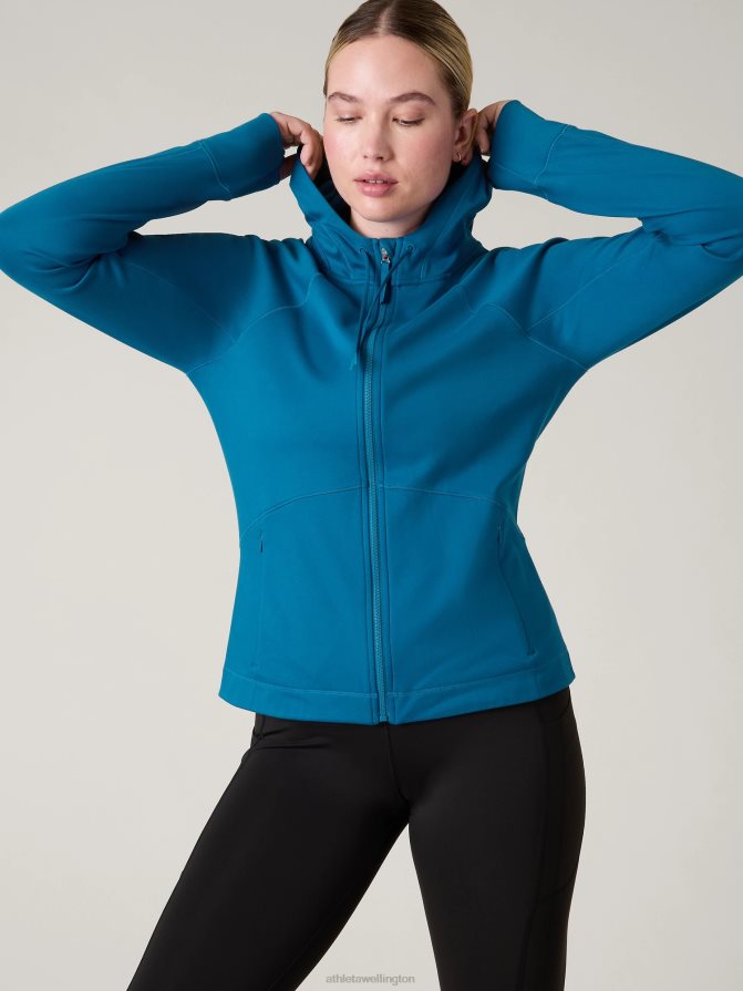 Athleta Women Dark Lapis Blue Unstoppable Full Zip TZB4L0287