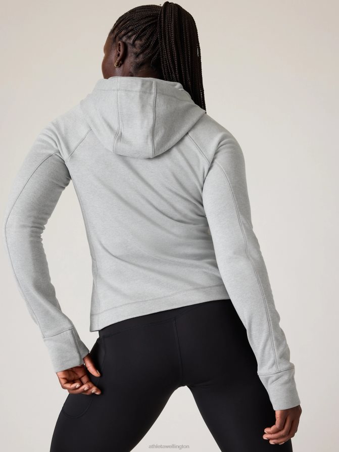 Athleta Women Grey Heather Unstoppable Full Zip TZB4L0246