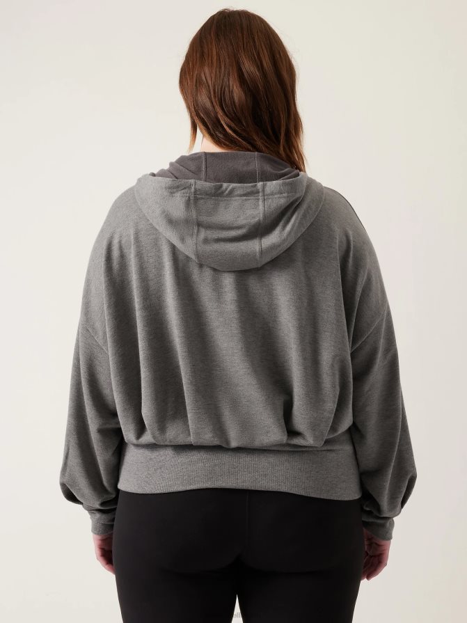 Athleta Women Medium Grey Heather Balance Sweatshirt TZB4L0389