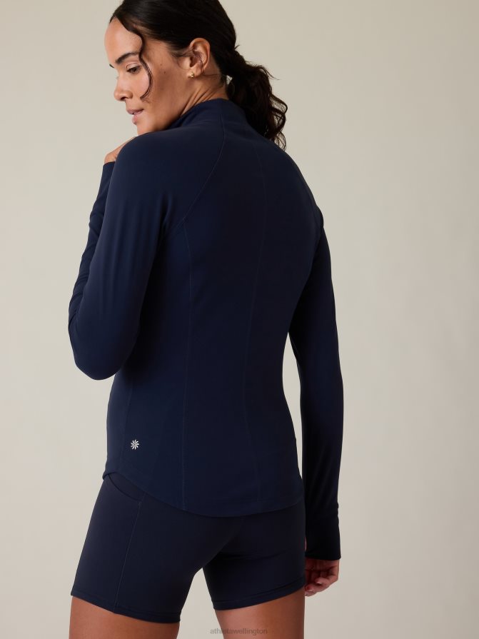 Athleta Women Navy Salutation Jacket TZB4L0402