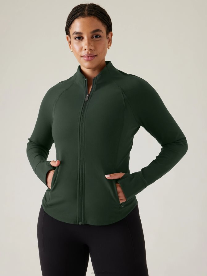 Athleta Women Seaweed Snack Salutation Jacket TZB4L0331