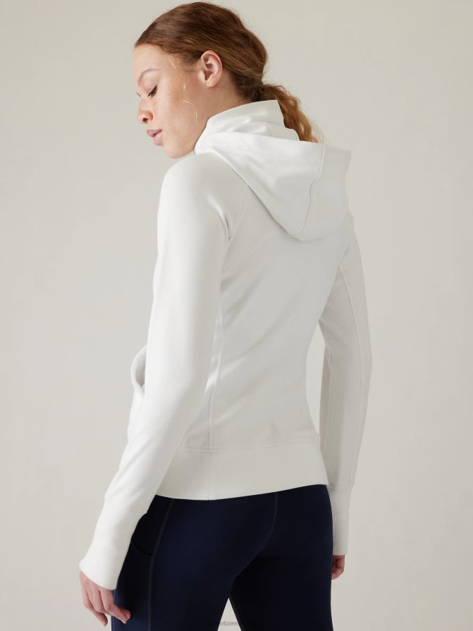 Athleta Women White Triumph Hoodie TZB4L0438