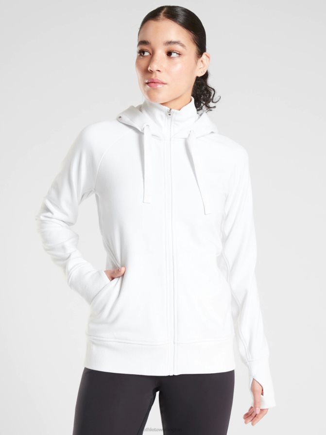 Athleta Women White Triumph Hoodie TZB4L0438