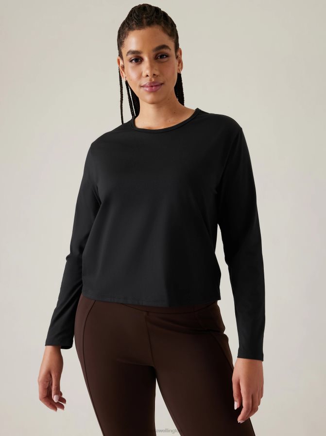 Athleta Women Black Essential Top TZB4L0353