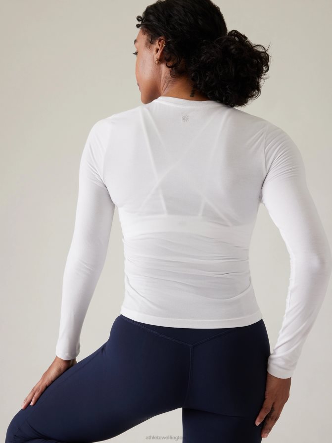 Athleta Women Bright White With Ease Cinch Top TZB4L0497