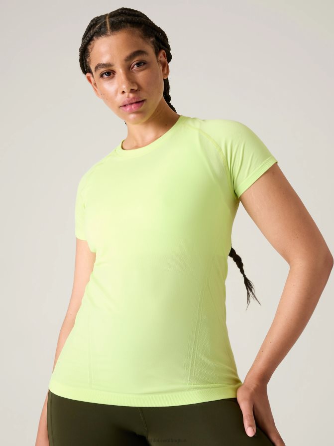 Athleta Women Aloe Momentum Seamless Tee TZB4L0231