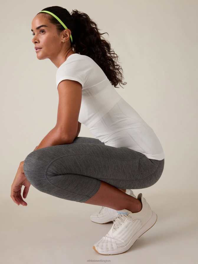 Athleta Women Bright White Momentum Seamless Tee TZB4L0452