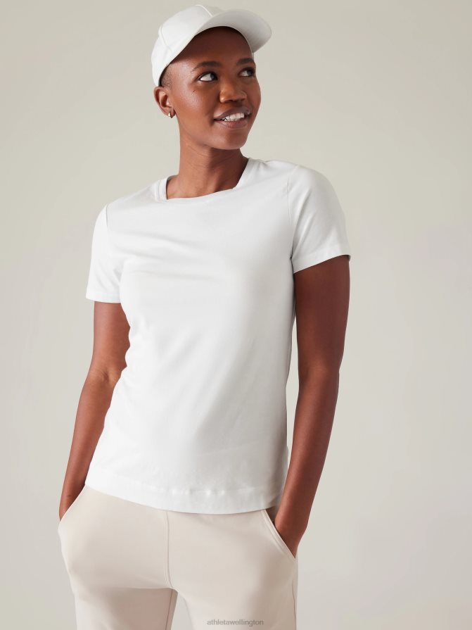 Athleta Women Bright White Outbound Tee TZB4L0393