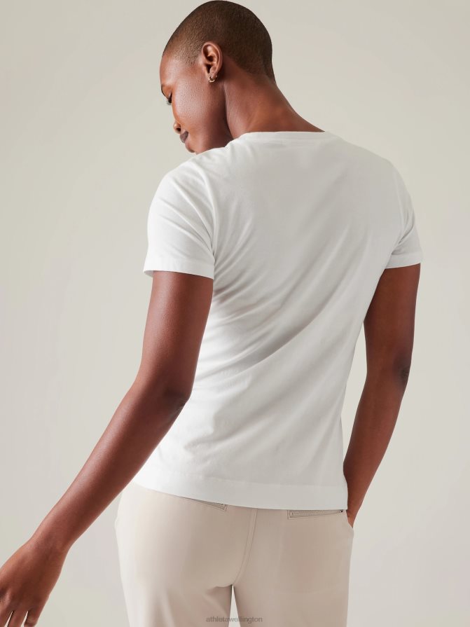 Athleta Women Bright White Outbound Tee TZB4L0393