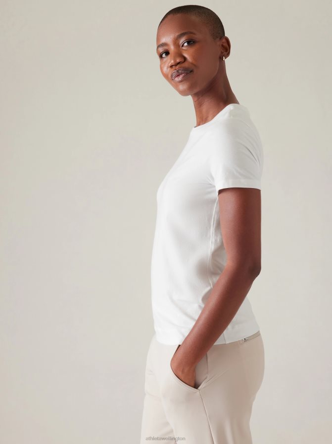 Athleta Women Bright White Outbound Tee TZB4L0393