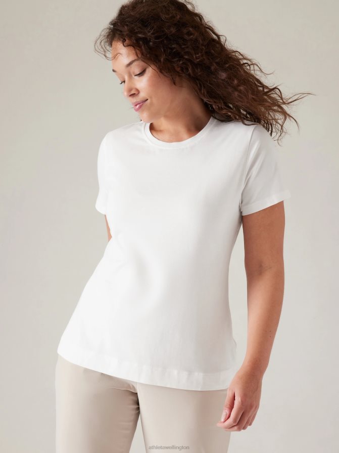 Athleta Women Bright White Outbound Tee TZB4L0393