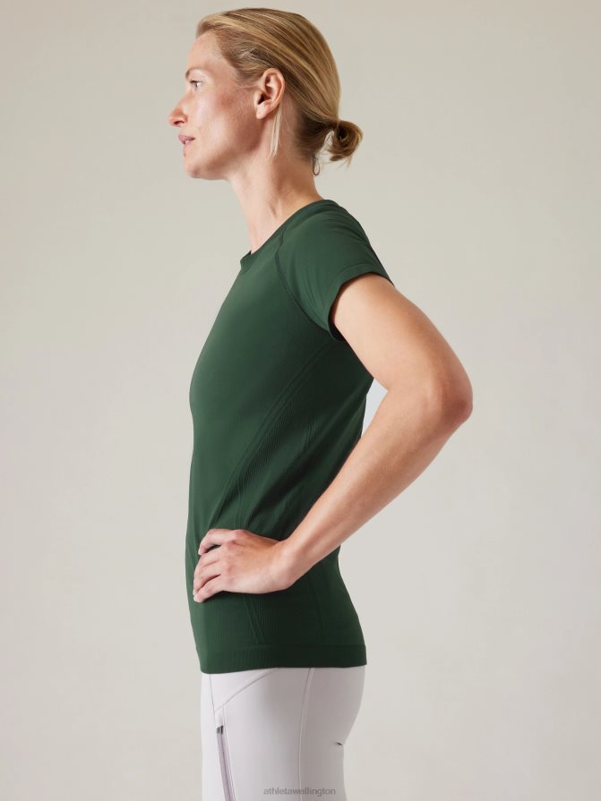 Athleta Women Seaweed Snack Momentum Seamless Tee TZB4L0349