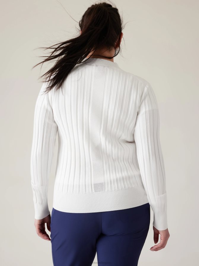 Athleta Women Bright White Fairway Sweater TZB4L0368