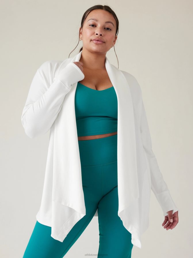 Athleta Women Bright White Pranayama Restore Wrap TZB4L0335