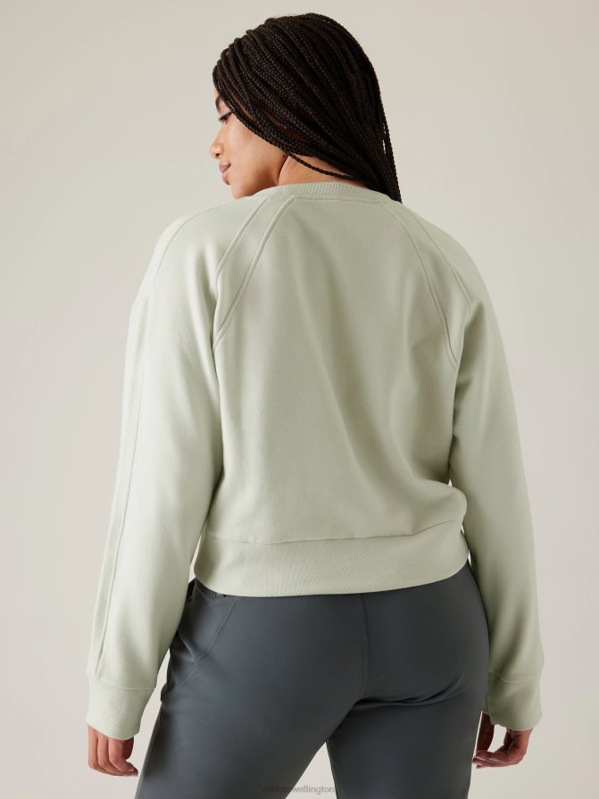 Athleta Women Celadon Tint Retroplush Revive Crewneck Sweatshirt TZB4L0230